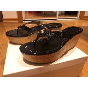 ✨Coach Jorgina Patent Wedge Sandals✨